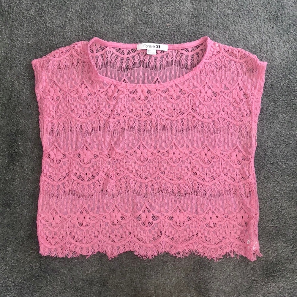 Forever 21 lace loose top
